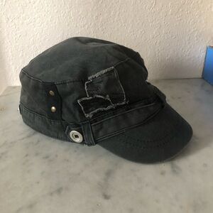 Black distressed look ladies baseball cap. Target brand. One size